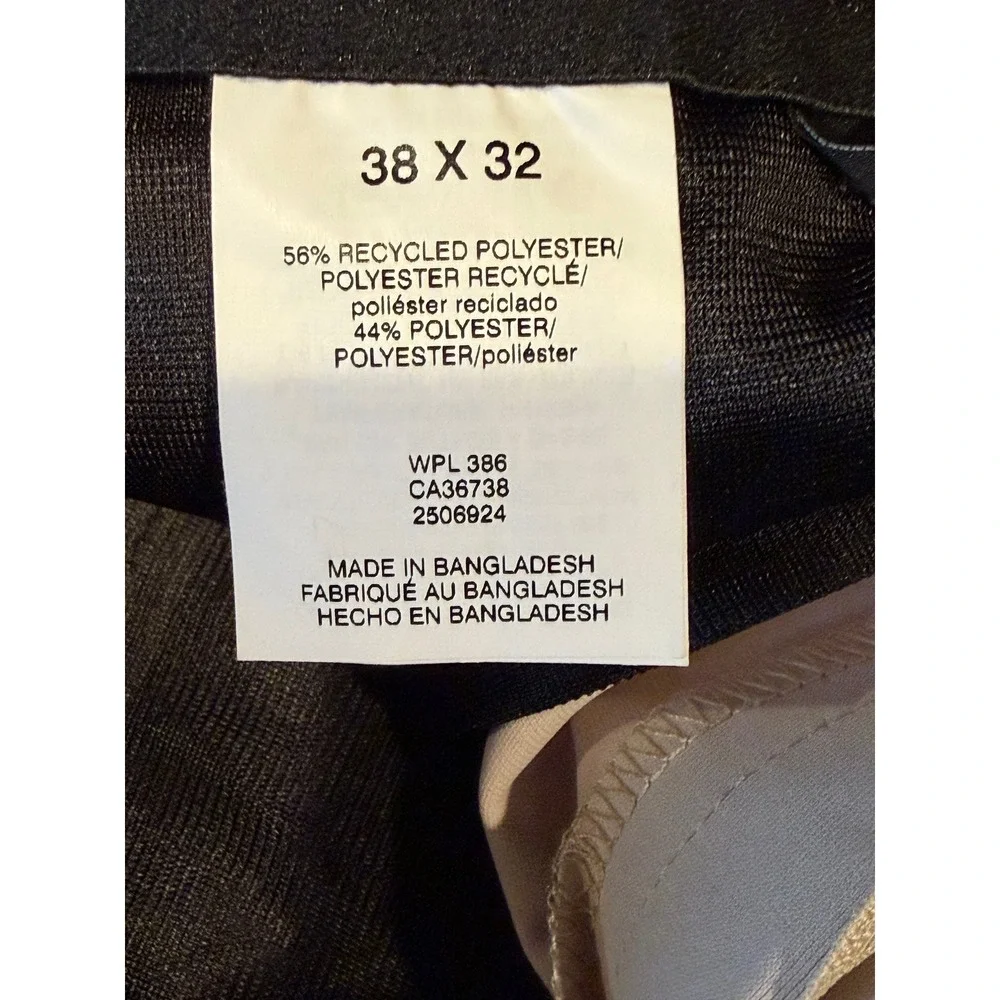 NWT Kenneth Cole Reaction Techni-Cole Performance Pant Tan Modern Fit 38x32 Golf